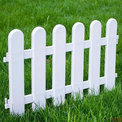 China Waterproof Easy Installation Garden Plastic Picket /Round White Fence Fence White Vinyl Picket Little Fence For Indoor Outdoor Lawn Patio for sale