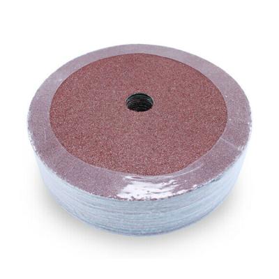 China 115 mm 4 stock 5inch fiber removal sanding disc p24 for cast iron for sale