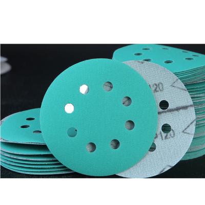 China Strict match micro dust grinding abrasive round film sanding disc good quality with good price for sale