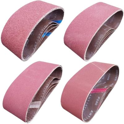 China Grinding 4 Inch X 24 Inch Abrasive Sanding Belts - 4 Each Of 40 80 120 240 Grit Aluminum Oxide Sanding Belts For Belt Sander for sale