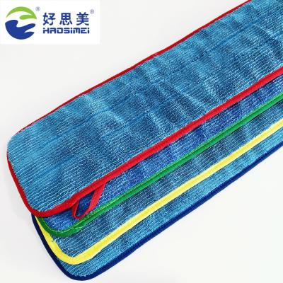 China Sustainable Europe Style Magic Mop 360 Flat Floor Microfiber Blue Mop Head for sale