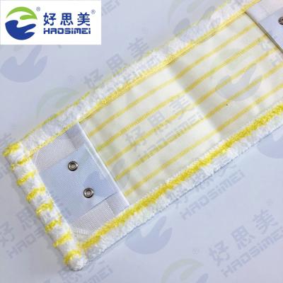 China 2018 New Viable Yellow Microfiber Twist Floor Handheld Mop Refill Head Cleaning Pad Fit 2 Frames for sale