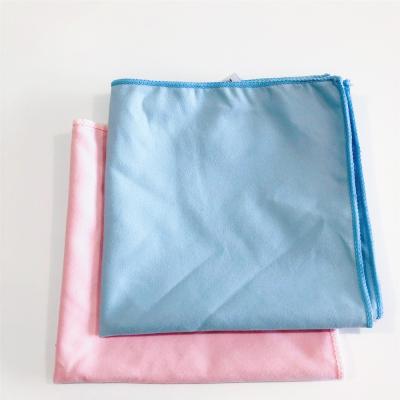 China 40*40cm Sustainable High Quality Double Faced Fleece Microfiber Cleaning Cloth 210GSM for sale