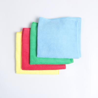 China High Quality 40*40cm Viable Warp Microfiber Cleaning Cloth 300GSM Microfiber Knitting Cloth For Cleaning for sale