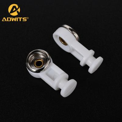 China Popular Modern Modern Distance Hook Rail Ripple Curtain Ripple Runner White Plastic Hooks for sale