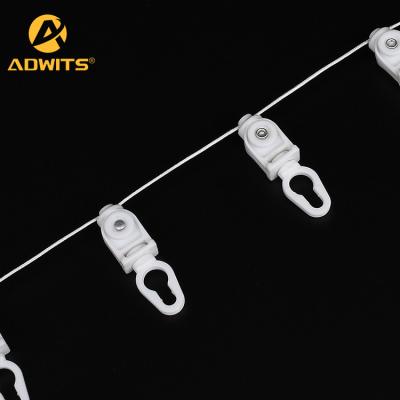 China Popular Ripple Fold Blinds Component Curtain Track Carrier S Shaped Runners Component Curtain Ring Carrier Runners for sale