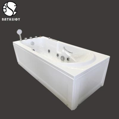 China smooth hydropathic bathtub, air bubble massage bathtub, acrylic massage bathtub for sale