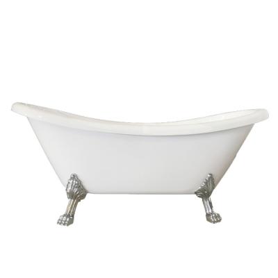 China Smooth 48 Inch Freestanding Bathtub Acrylic Clawfoot Tub for sale