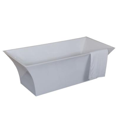 China High Quality 1.7m Small Square Freestanding Bathtub Sizes Japan Bathtub for sale