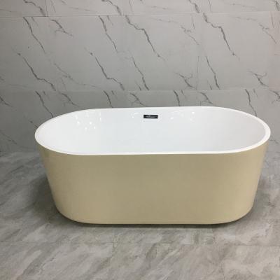 China Eco-freindly Hot Sale Modern Design Freestanding Bath Tub White Acrylic Bathtub for sale