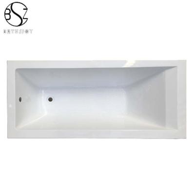 China Simple Smooth Built In Cheap Cast Iron Bathtub Common Bathtub Soaking Tubs for sale