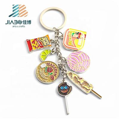 China Portable Top Selling Cute Enamel Charms Custom Key Chain Metal Mexican Candy Key Chain for sale