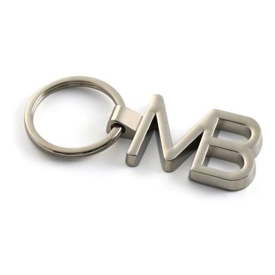 China Custom Wholesale Custom Metal Brand Logo 10mm Key Chain Alloy Engraved Letter Key Chain for sale