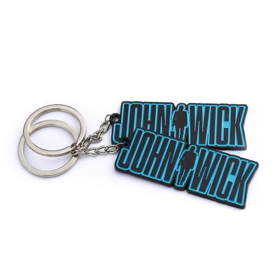 China Wholesale Soft Custom Brand Letter South Korea Metal Enamel Designer Keychains for sale