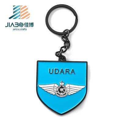 China High quality malaysia black soft enamel metal key chain metal wholesle custom for sale