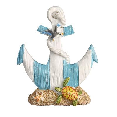 China 2020 Europe Ship Anchor Polyresin Hand-Painting Fridge Souvenir Magnet for sale