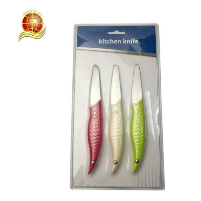 China Viable High Quality Cheap Price Plastic Handle 3 Inch Stainless Steel Fruit Folding Knife for sale