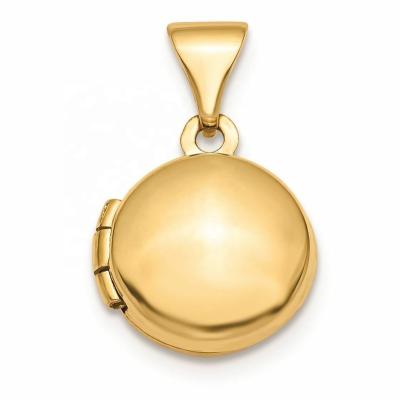 China CLASSIC Steel Chain Pendant Necklace Titanium Fashion Pendant 14K Gold Polished Round Arched Pendant Charm Pendant for sale