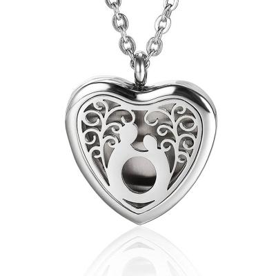 China Wholesale Heart Artistic Pendant Necklace Stainless Steel Design Stainless Steel Necklace Ladies Pendant Necklace In Stainless Steel Jewelry for sale