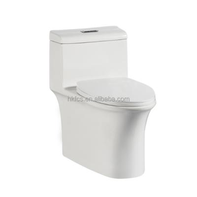 China Double-Flow HET Extended Toilet Double-Flow One-Piece Lavatory 3093 for sale