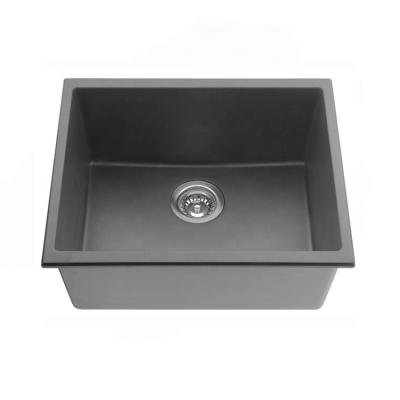 China Without Quartz Compound Stone Faucet Granite Single Bowl Kitchen Sink 1717 for sale