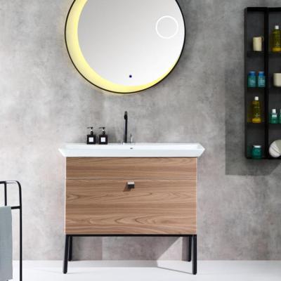 China Environmentally Friendly Wholesale Luxury Modern Water Resistant Vanity Cabinet Bathroom Furniture for sale