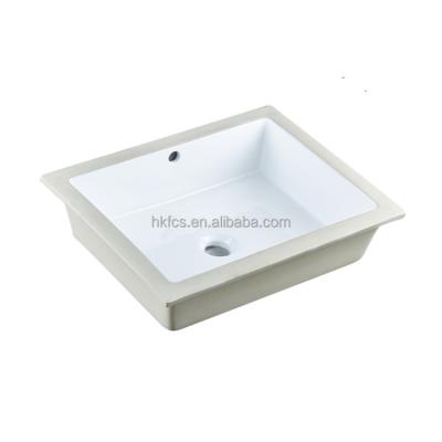 China Easy Clean Lavatory CSA Certified Rectangular Under Mount Bathroom Sink 5820D for sale