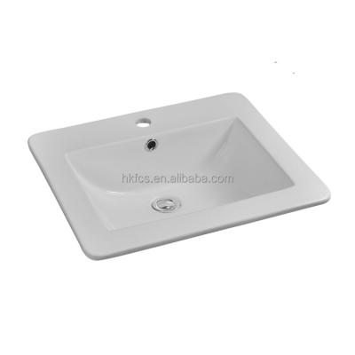 China Modern Drop-In Lavatory 5621 CSA Certificated Ceramic Bathroom Basin for sale