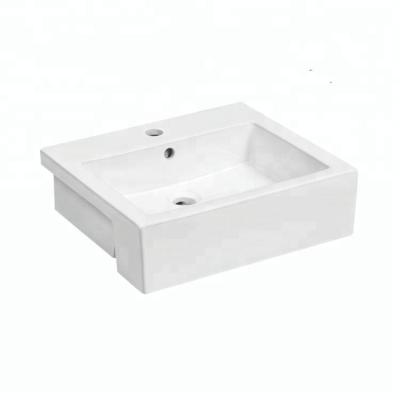 China Modern CSA Certified Artistic Ceramic Basin , Semi-Counter Sink 5919 for sale