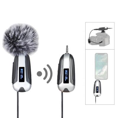 China Protable Biucam Wireless Interview Vlog Recording MIC for Mobile Phone Video Live Broadcast Radio Wireless Condenser Microphone for sale