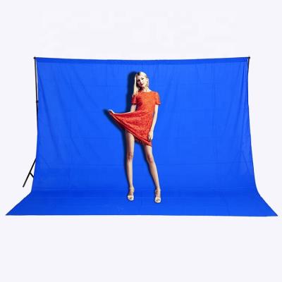 China Easy Biucam Photo Lighting Studio Background Cotton Chromakey Blue Screen Chiffon Backdrop Sheet Effect Picture for sale