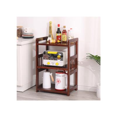 China Competitive Price Good Quality Sustainable Custom Three Layers Kitchen Storage Shelves for sale