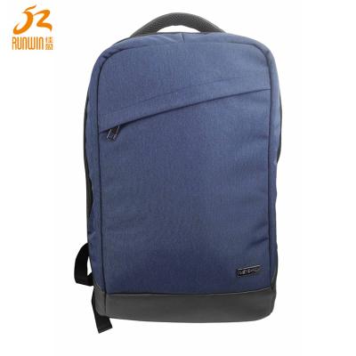 China High quality custom made fashion polyester men's black business laptop backpack for sale