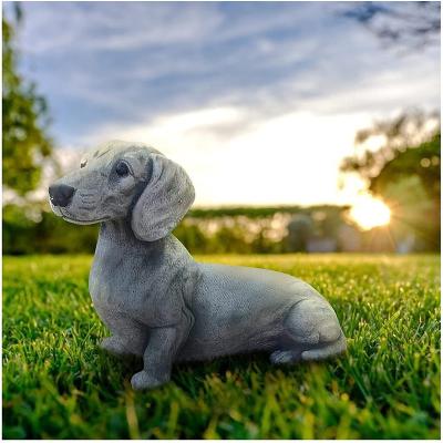 China Cute Miniature Resin Figurines Resin Worldwide FREE SAMPLE Statue Garden Decor Dog Statue DIY Ornament Home Decoration for sale