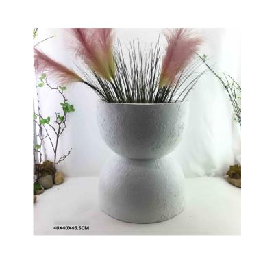 China Europe KR212135A-1S large Chinese flower pot flower pot resin outdoor flower pot for sale