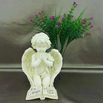 China Europe Angle Outdoor Modern Sculpture Prayer Hands Carve Cemetery Angel Loss Gifts Statue for sale