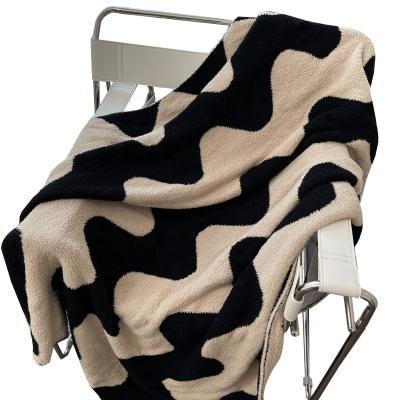 China Single Sofa Air Conditioning Half Fleece Half Fleece Towel Blanket Summer Shawl Blanket Office Nap Blanket Blanket for sale