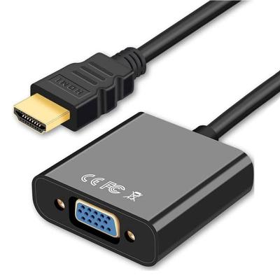 China Factory LAPTOP HDMI to VGA Converter Adapter HDMI Cable for PC Computer Laptop Monitor Full HD 1080P Desktop Tablet HDTV for sale