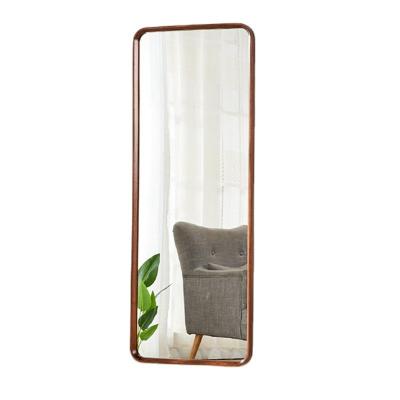 China Modern Solid Wood Wall Hanging Fitting Modern Minimalist Nordic Wardrobe Home Full Body Dressing Wall Hanging Mirror 0038 for sale