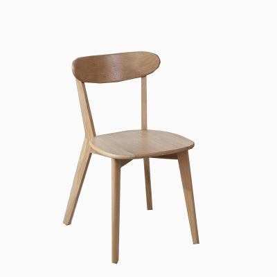 China Cross-Back Solid Wood Modern Nordic Japanese Style Simple Occasional Dining Chair for sale