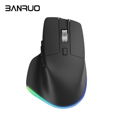 China OEM Rechargeable 2022 Ergonomic Computer Mouse 3D 7d Breathing RGB Gaming Mouse 2.4G Bluetooth Lightweight Wireless Mouse for sale