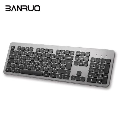 China Wholesale Anti-ghosting OEM Factory ABS Slim Wireless Keyboard 2.4GHz Bluetooths 2022 Rechargeable Wireless Keyboard for sale