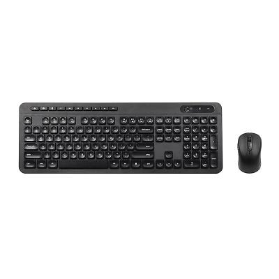 China Portable Office 2.4g OEM Multimedia Waterproof Brazilian Normal Computer USB Ergonomic Wireless Keyboard and Mouse Combo for sale