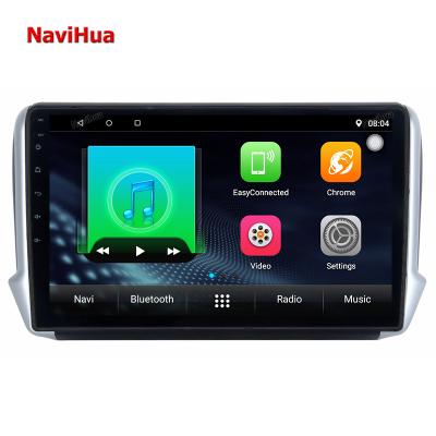 China CarPlay Navihua 10 Inch Car Radio 4G RAM 64G ROM Android Auto 1280*720 IPS Screen Carplay Stereo For Peugeot 208 2008 2015 for sale