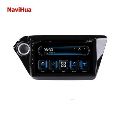 China CarPlay Navihua Android car radio dvd gps 10.0 for KIA K2 RIO 2011 built in 4GB RAM 64GB FLASH in car DVD player for sale