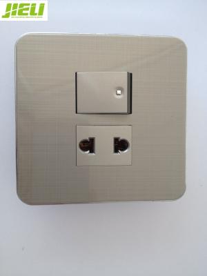 China Brown/el interruptor eléctrico blanco de la pared cepilló el metal con modular flexible en venta