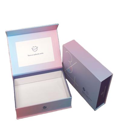 China Custom Handmade Magnetic Cardboard Foldable Gift Logo Packaging Box Paper Boxes With Logo for sale