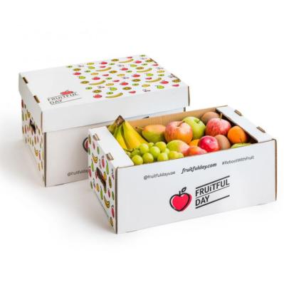 China Handmade Corrugated Paper Fruit Boxes USA Inc. Apple Folding Cartons for sale