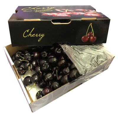 China Handmade Black Glossy Corrugated Paper Folding Cartons Fruit Boxes USA Distribution for sale