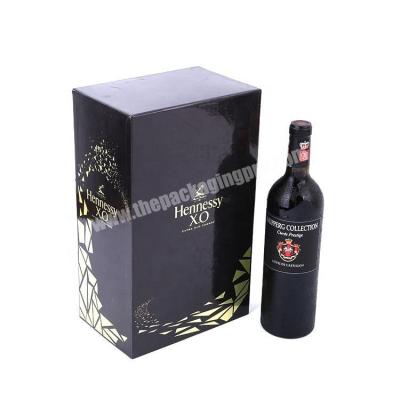 China Handmade Two Piece Style Box Packaging For Wine Beers And Custom Luxury Packaging Bins for sale